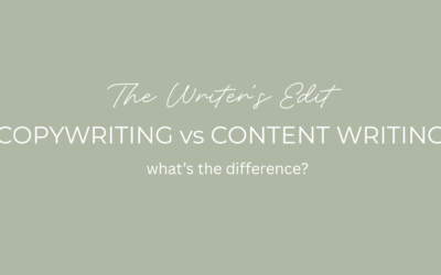 Copywriting & Content Writing – What’s the Difference?
